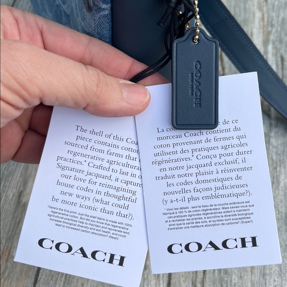 Coach Hadley Mini Denim Crossbody Bag Purse - Picture 5 of 11